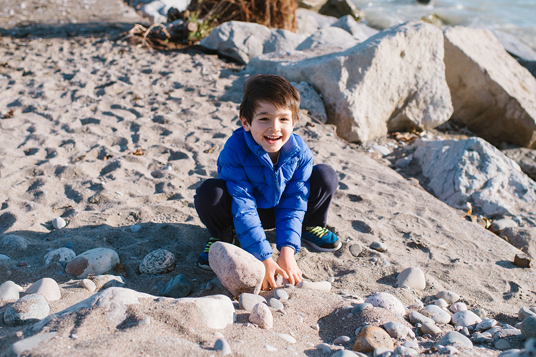 A confident seven-year-old who is reading above his grade level